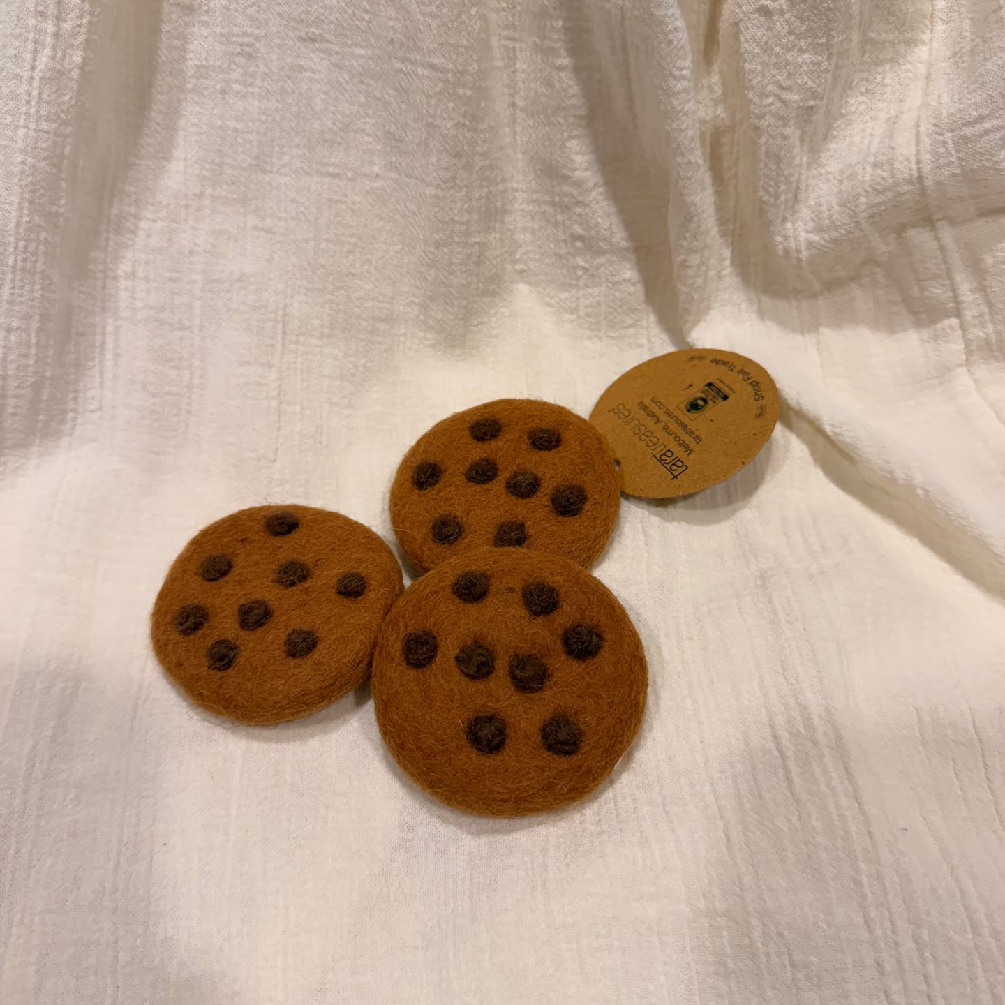 Customer photo review of Felt Cookies (Set of 3)