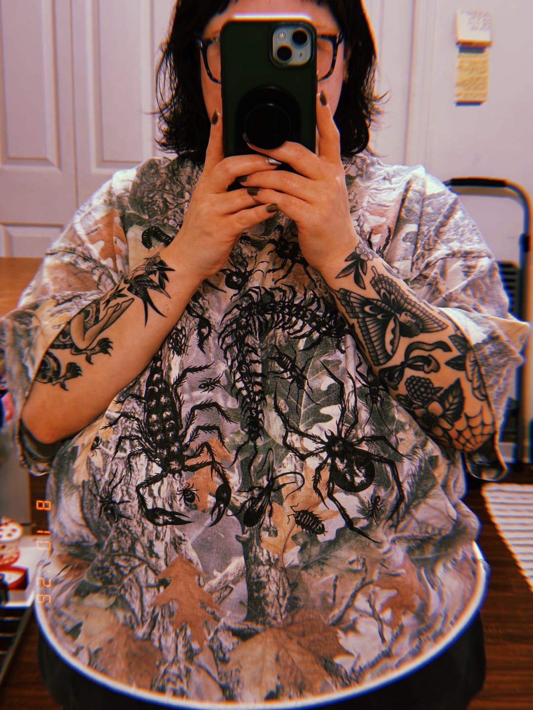 Customer photo review of Camo Bug Oversized Tee