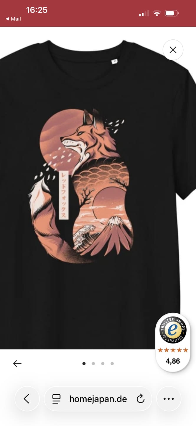 Customer photo review of Japanische T-Shirt - Fuchs