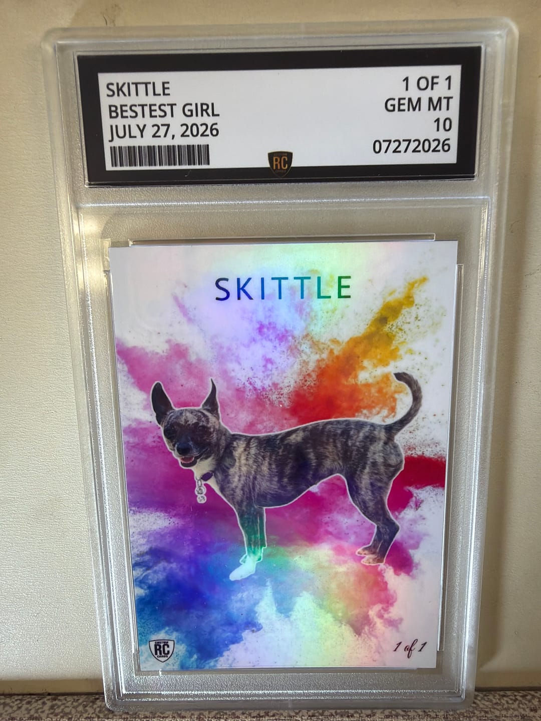 Customer photo review of Custom Graded Card
