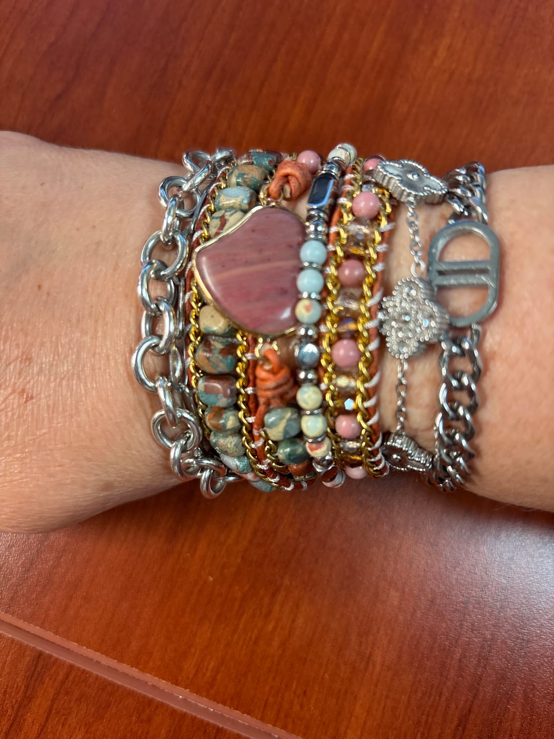Customer photo review of Edgy Cuban Chain Bracelet