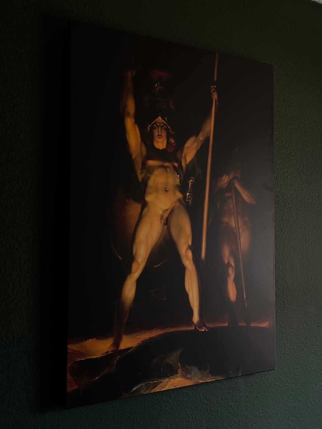Customer photo review of Satan Summoning his Legions | Sir Thomas Lawrence | 1797