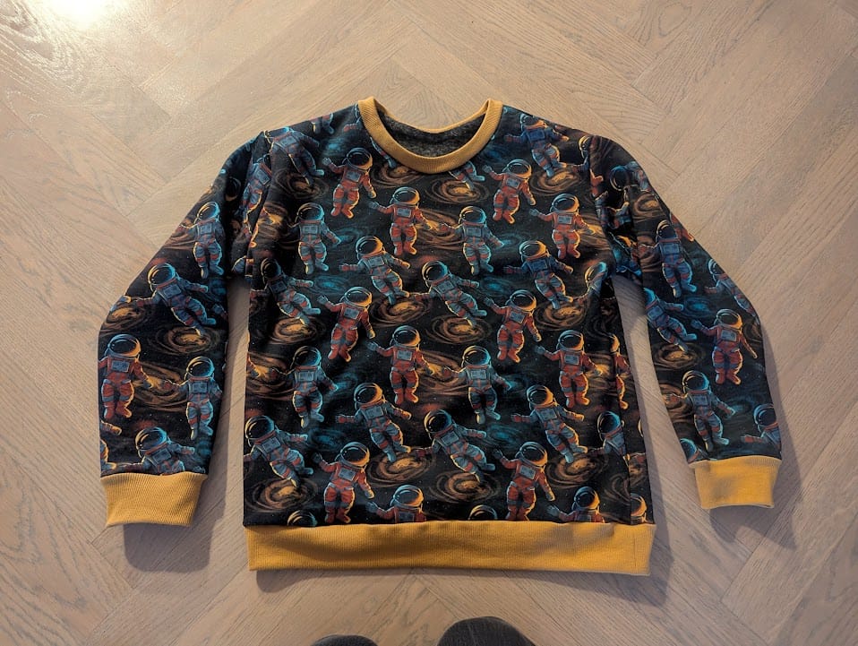 Customer photo review of Ribbed Tubular Cuffing Fabric