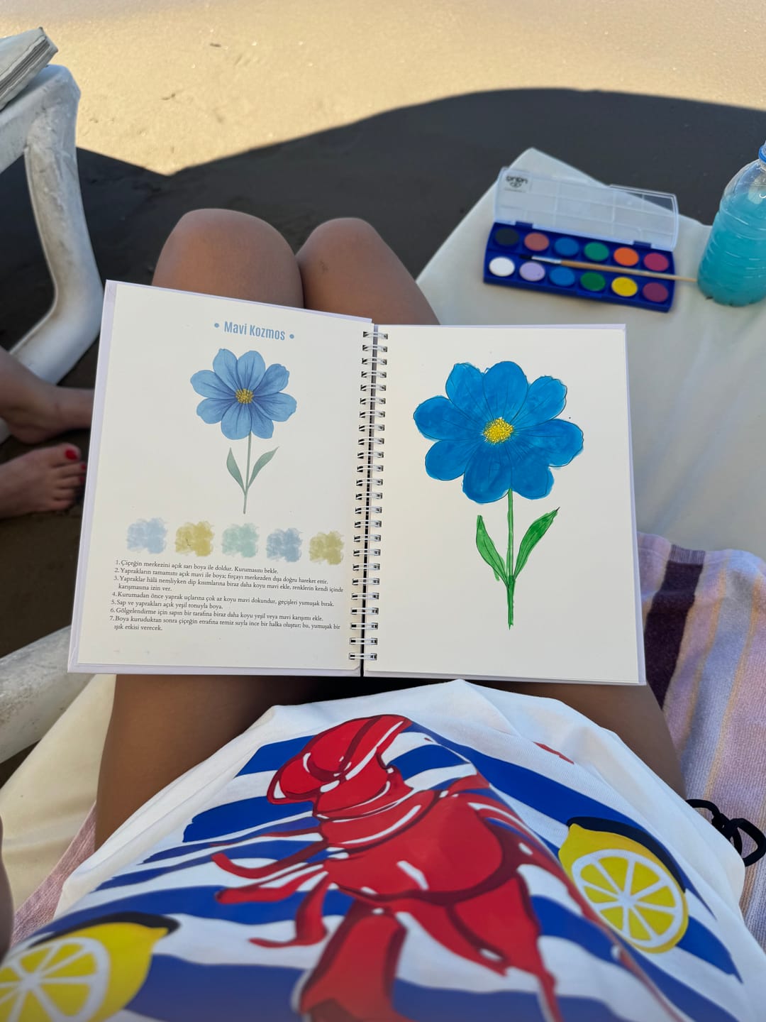 Customer photo review of Rehberli Sulu Boya Boyama Kitapları