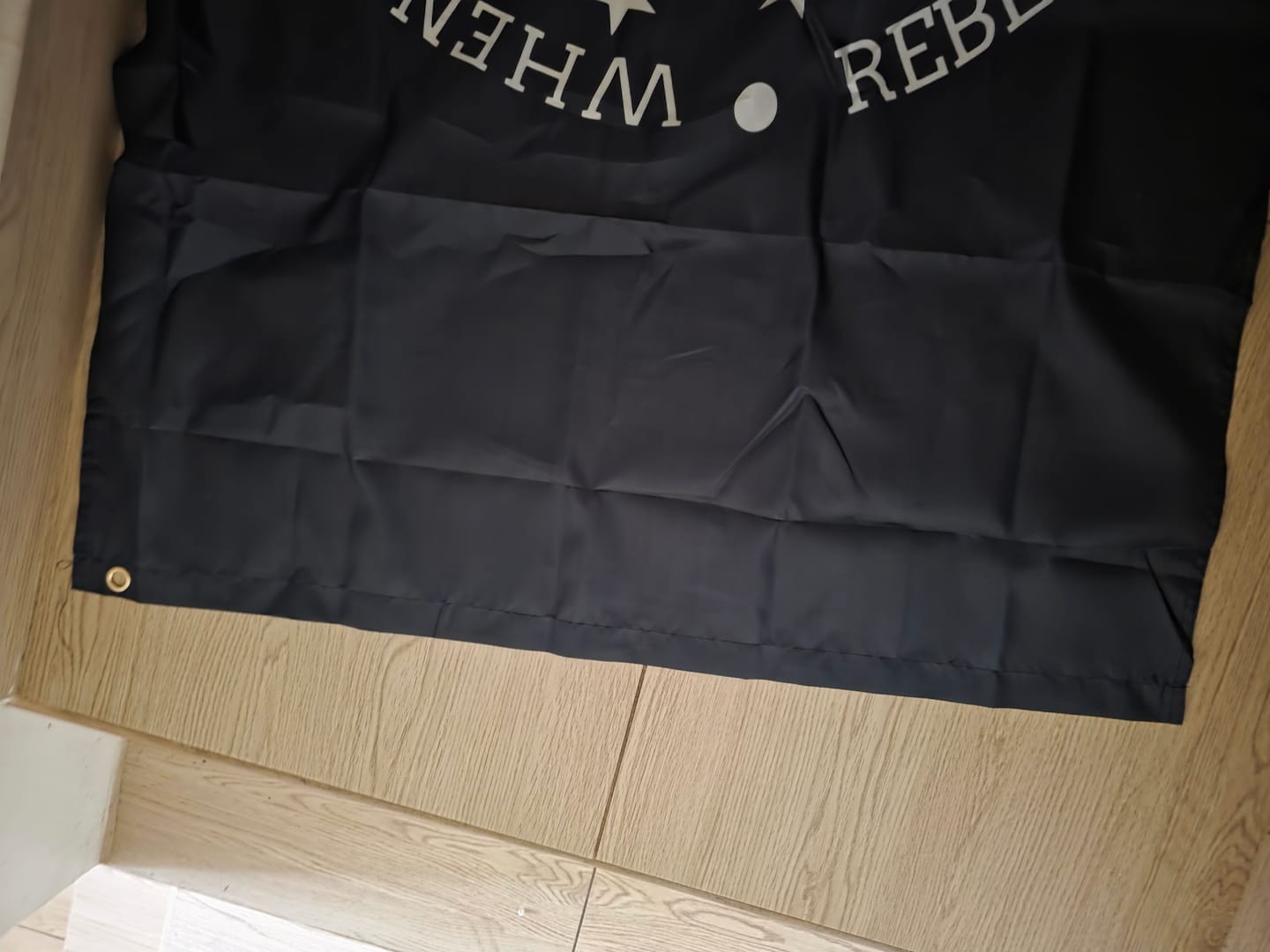 Customer photo review of When Tyranny Becomes Law Flag