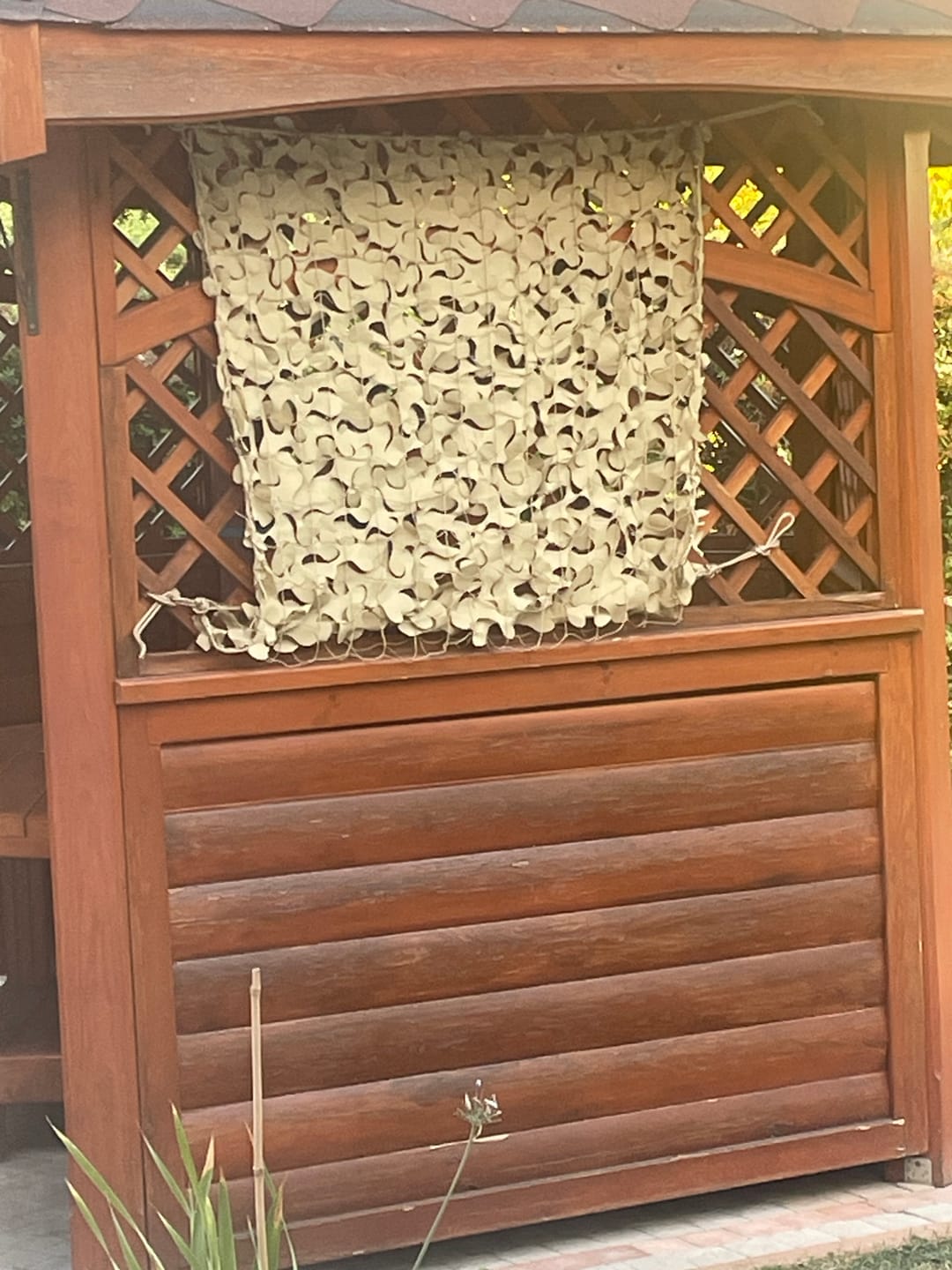 Customer photo review of Échantillon filet de camouflage renforcé