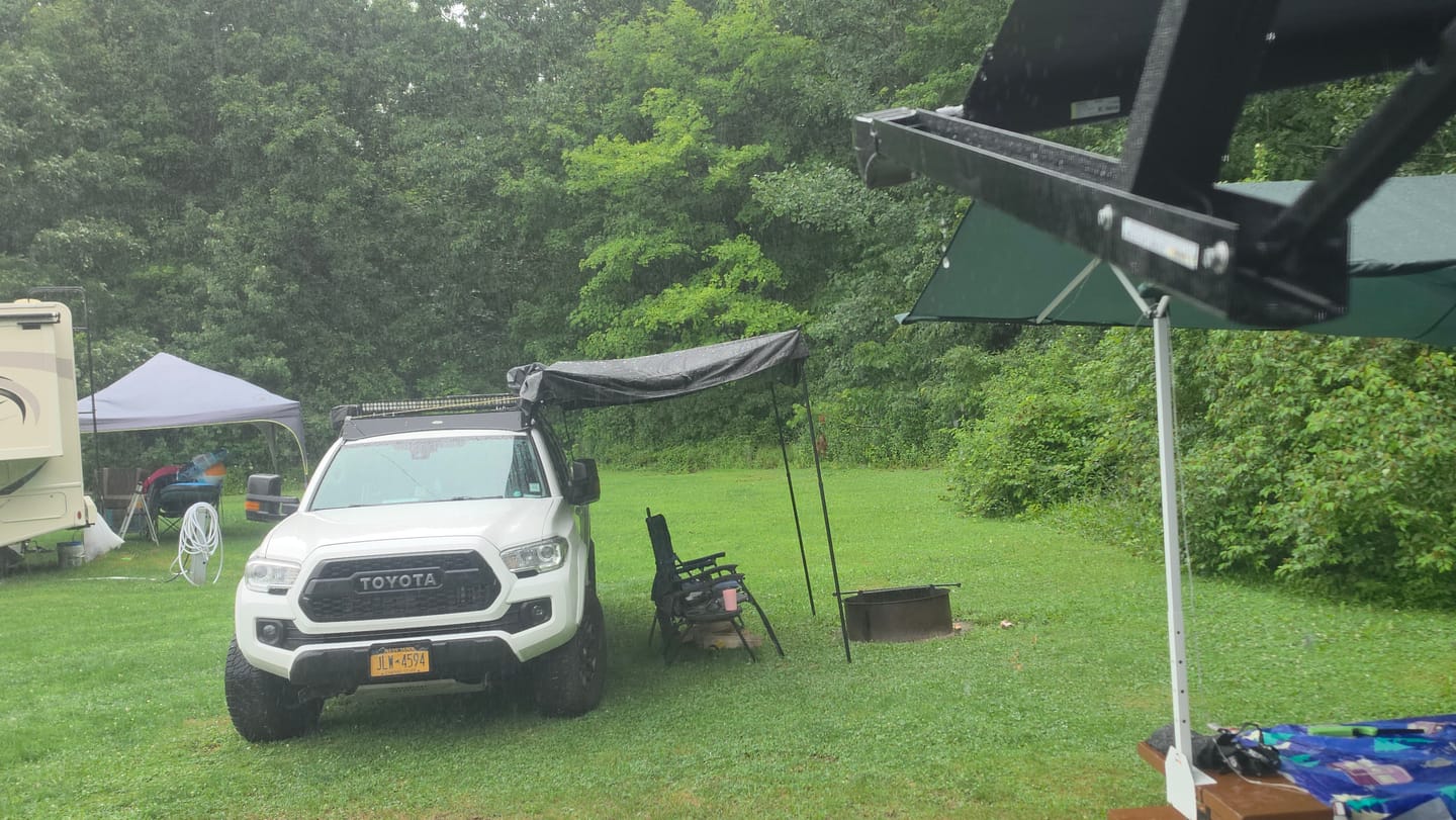 Customer photo review of OPENROAD 180 Free Standing Awning