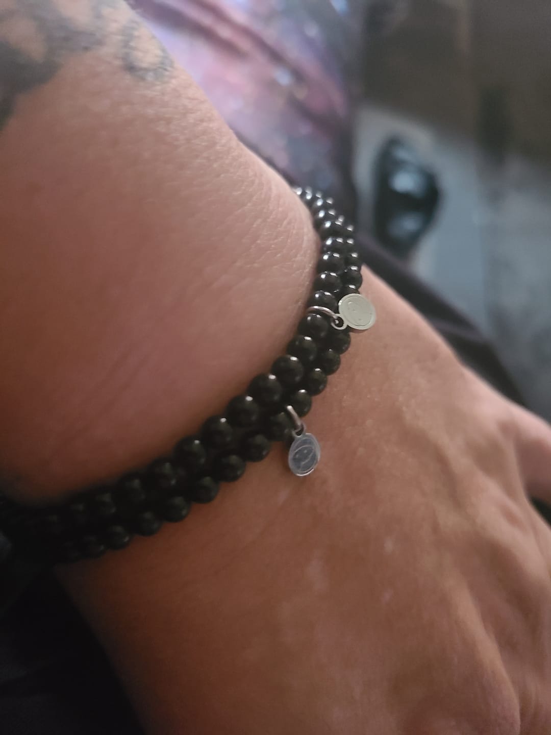 Customer photo review of Black Tourmaline Bracelet Mini