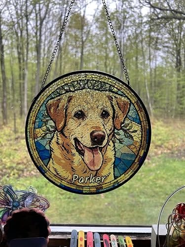 Customer photo review of Pawlight Portrait™ — Custom Pet Portrait