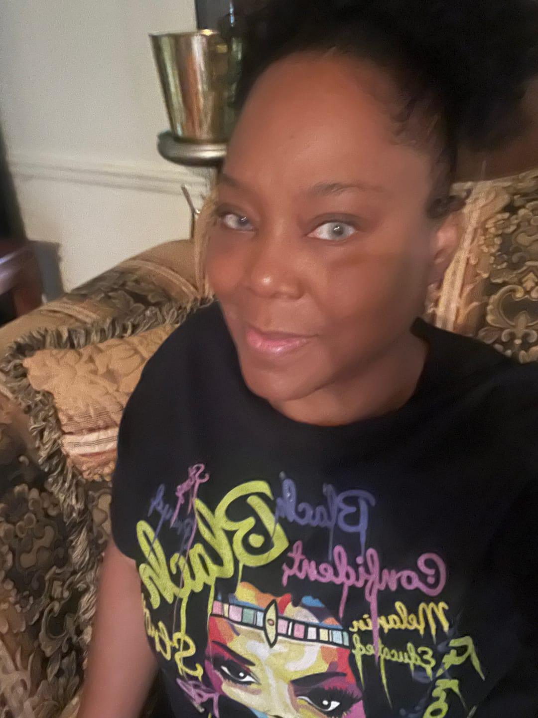 Customer photo review of Clover Blue Prescription Colored Contact Lenses