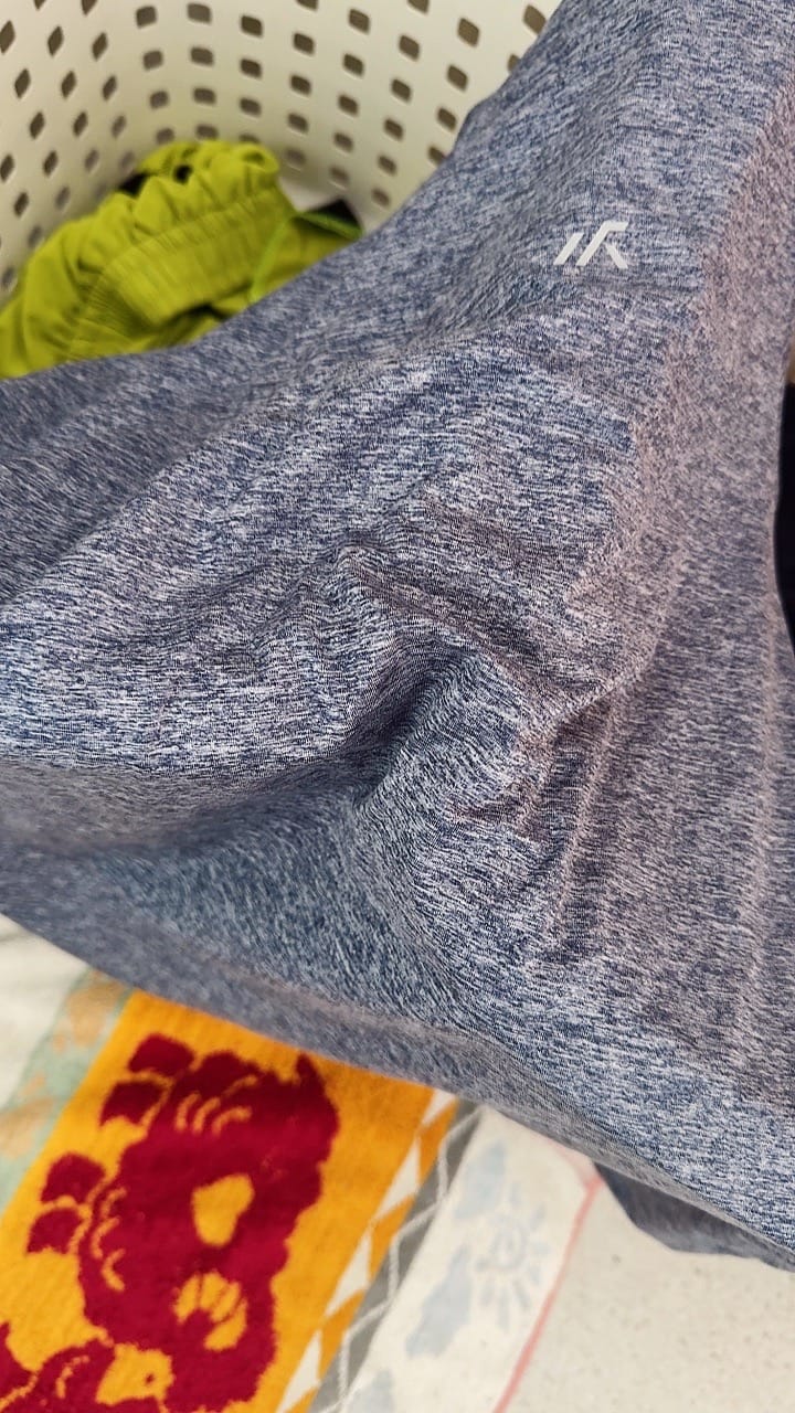 Customer photo review of Dri-Fit Heather Crew Neck Short Sleeve T-Shirt