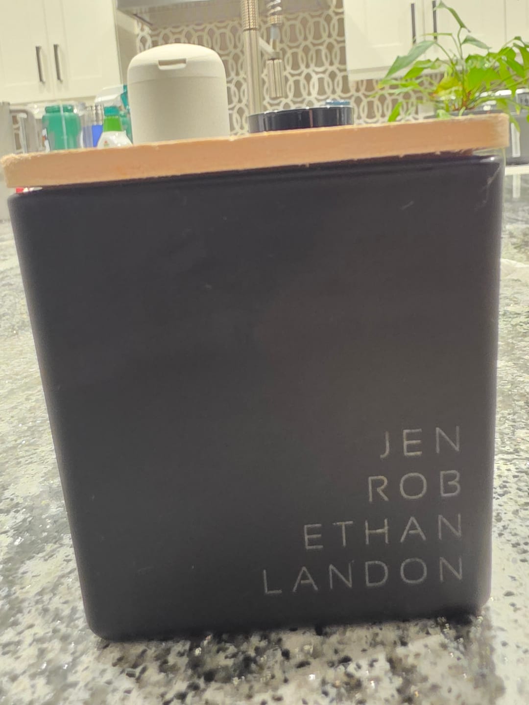 Customer photo review of FAMILY NAMES CANDLE