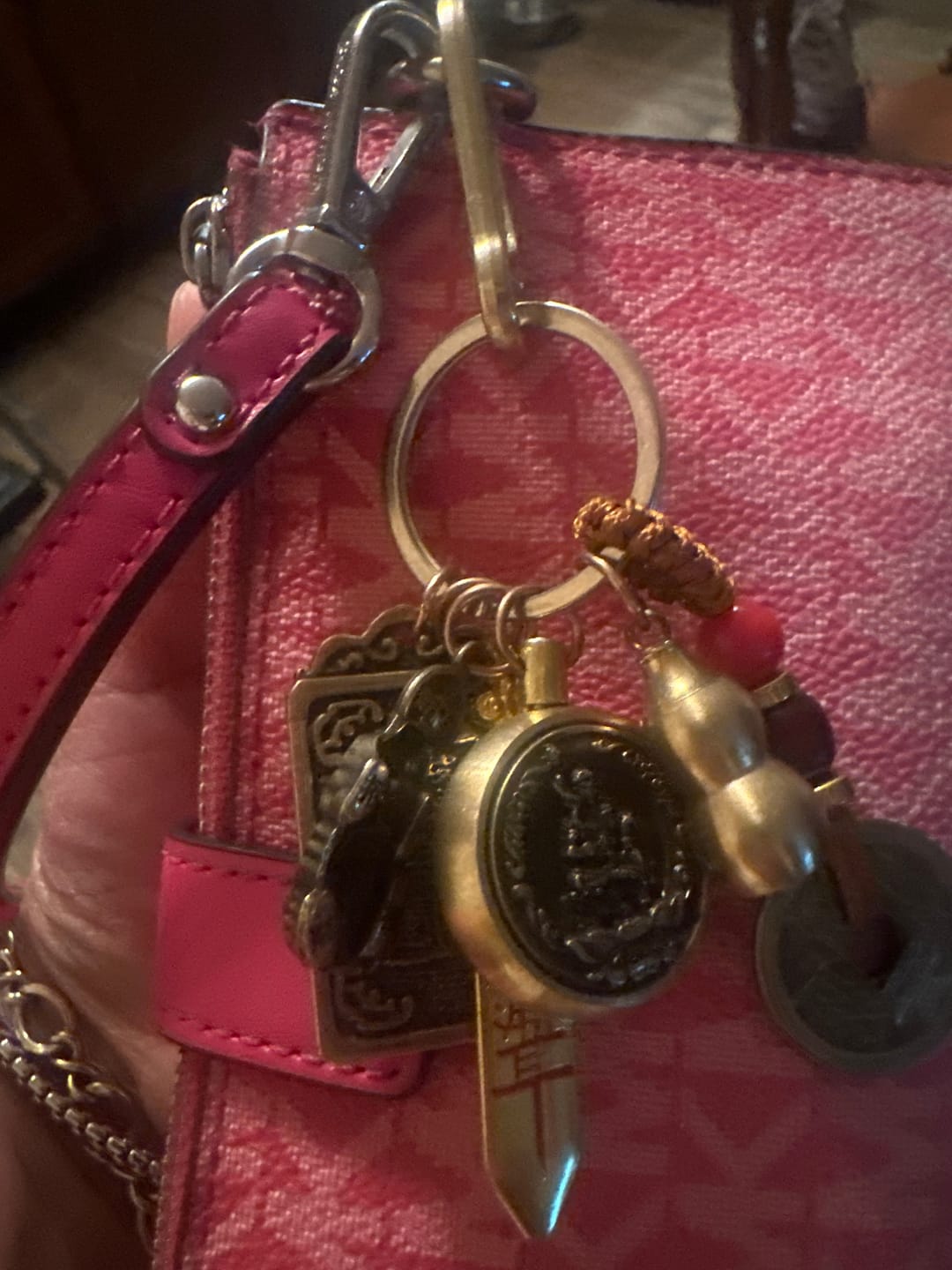 Customer photo review of FuAttract Protection Wealth Pixiu Chinese Zodiac Guardian Calabash Cinnabar Keychain