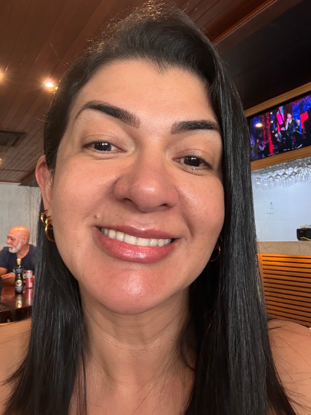 Customer photo review of Brinco Trio de Argolas Banhado em Ouro 18K