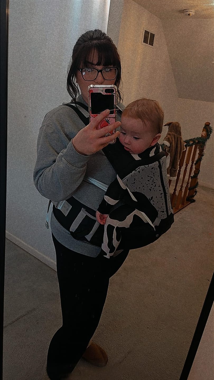 Customer photo review of Ashton ComfortCarry™ Baby Carrier
