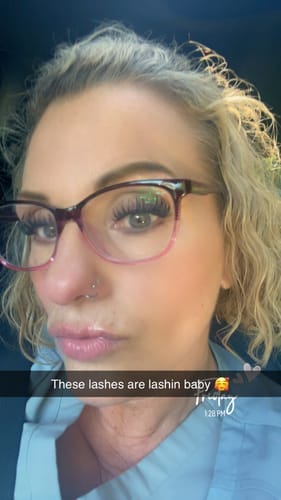 Customer photo review of CANDY Lash Clusters