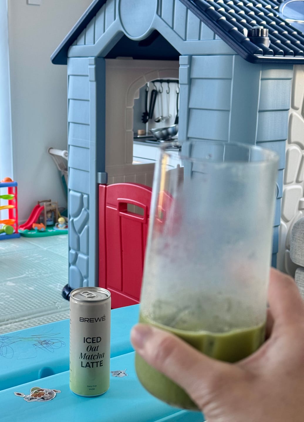 Customer photo review of Iced Oat Matcha Latte