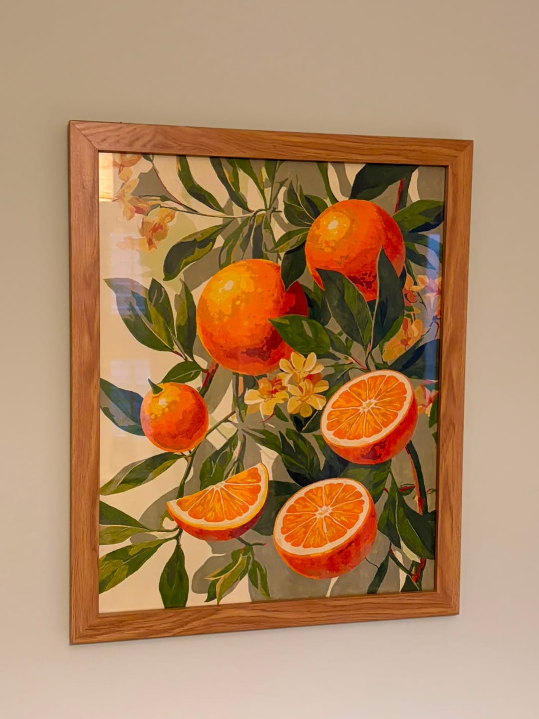 Customer photo review of Blooming Oranges | Paint by Number