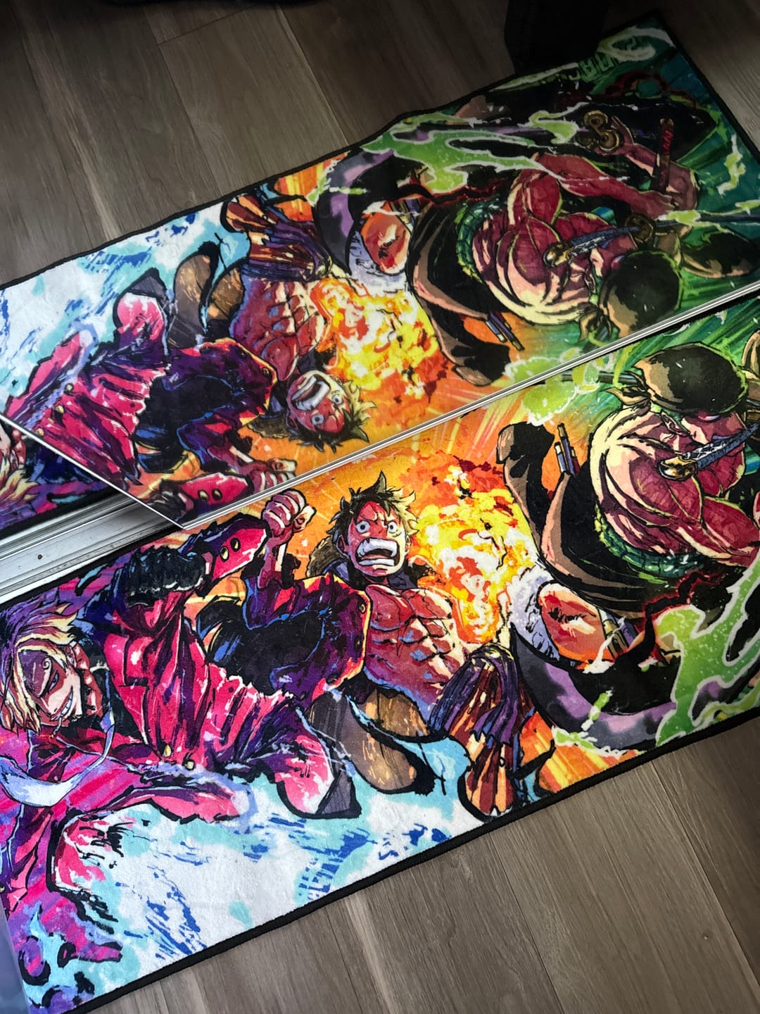 Customer photo review of Straw Hat Monster Trio Rug
