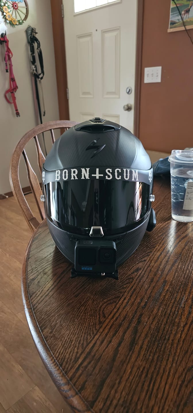 Customer photo review of INVERTED LOGO HELMET VISOR