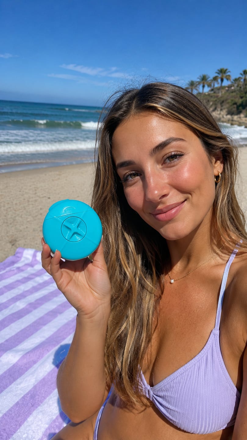 Customer photo review of Glowi - Shave. Hydrate. Refresh.