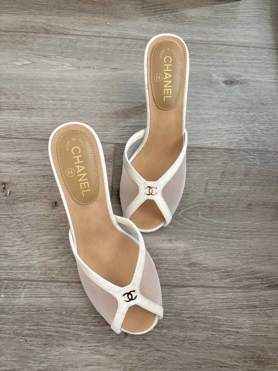 Customer photo review of Chanel 2026 Mule Sandal 70mm Suede Leather 671441