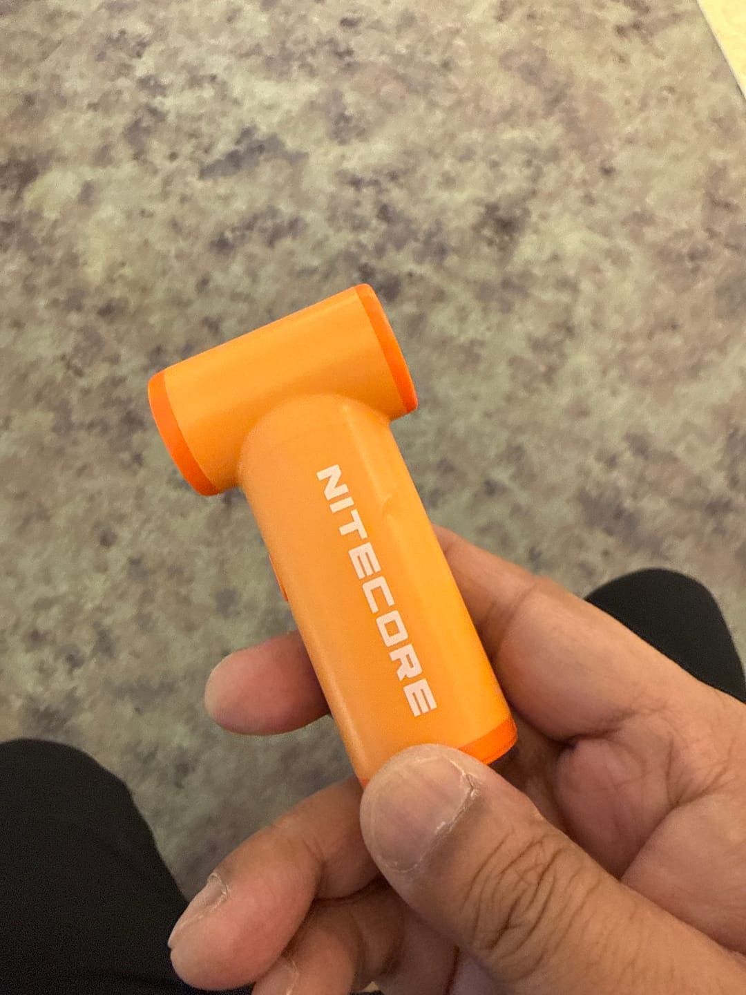 Customer photo review of NEF Nano - Palm-Sized High-Speed Handheld Fan