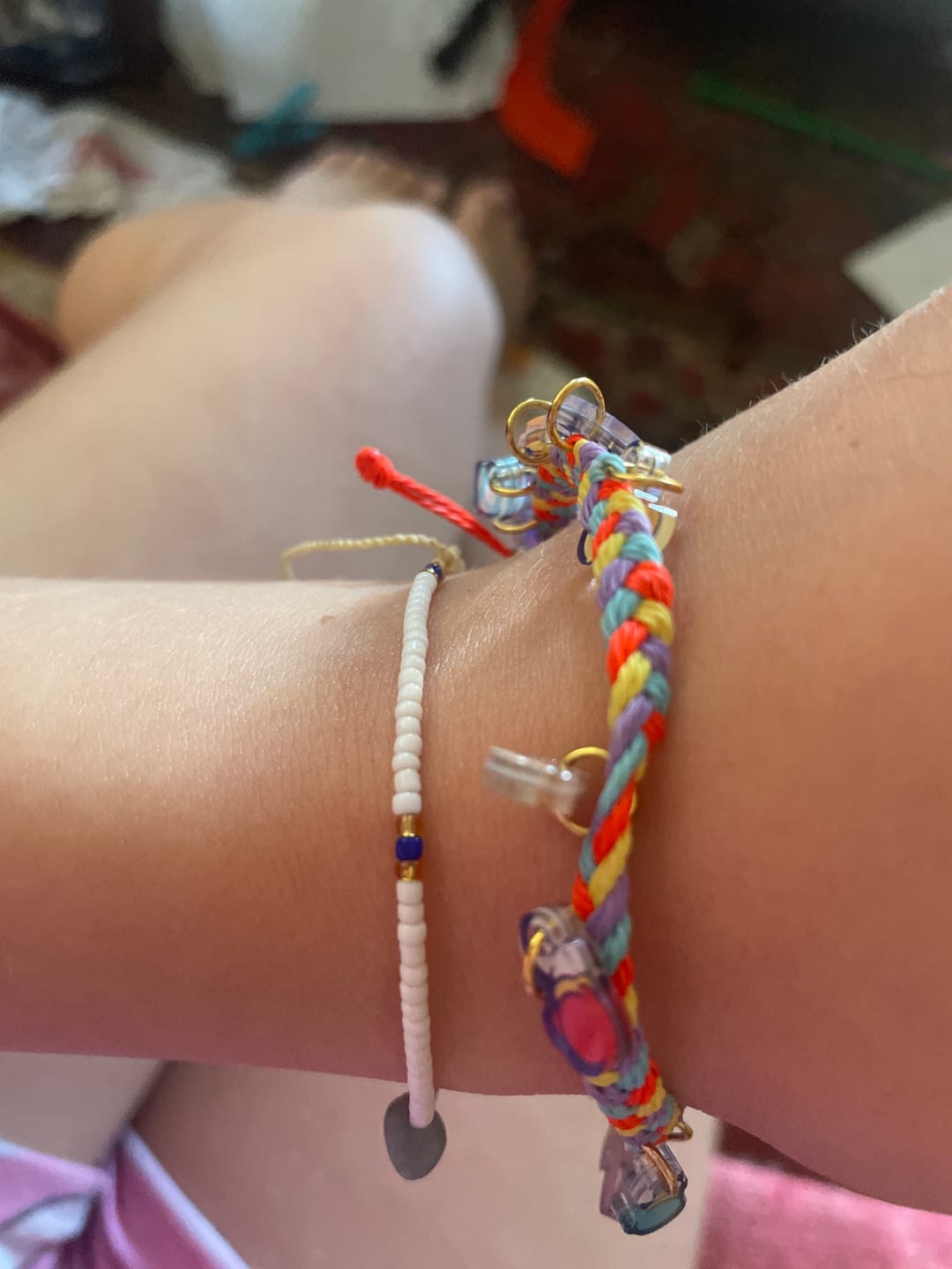 Customer photo review of Mangled Charm Bracelet