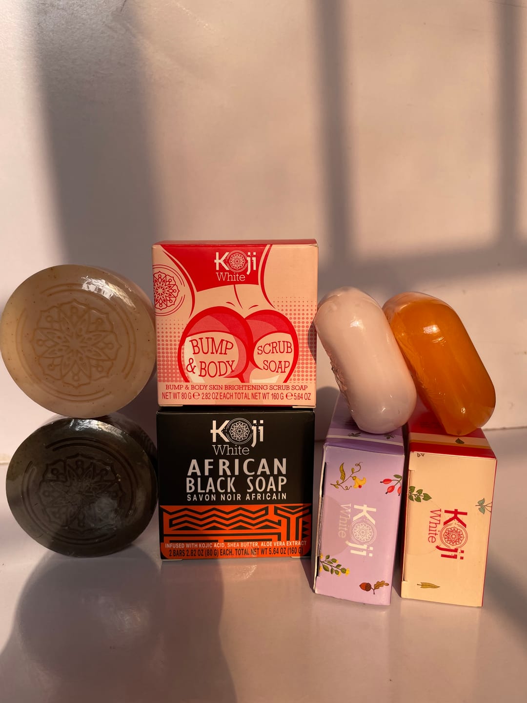 Customer photo review of Pure Kojic Acid Skin Brightening Soap (2 Bars)