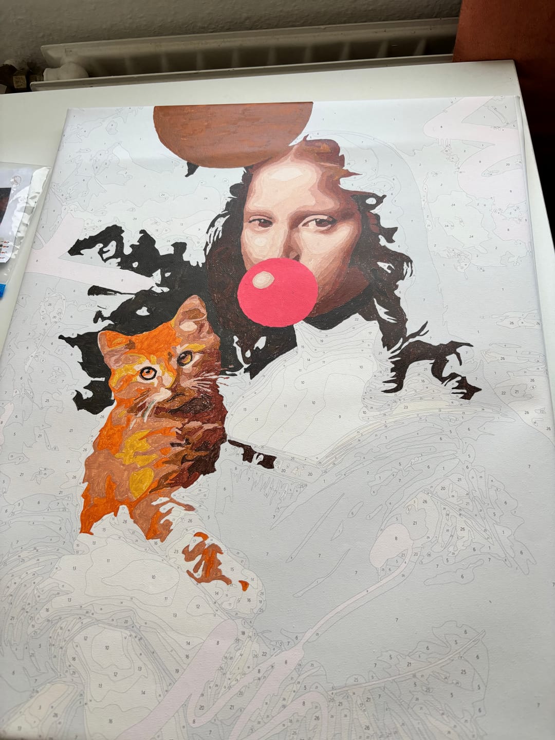 Customer photo review of Malen nach Zahlen - Mona und die Katze