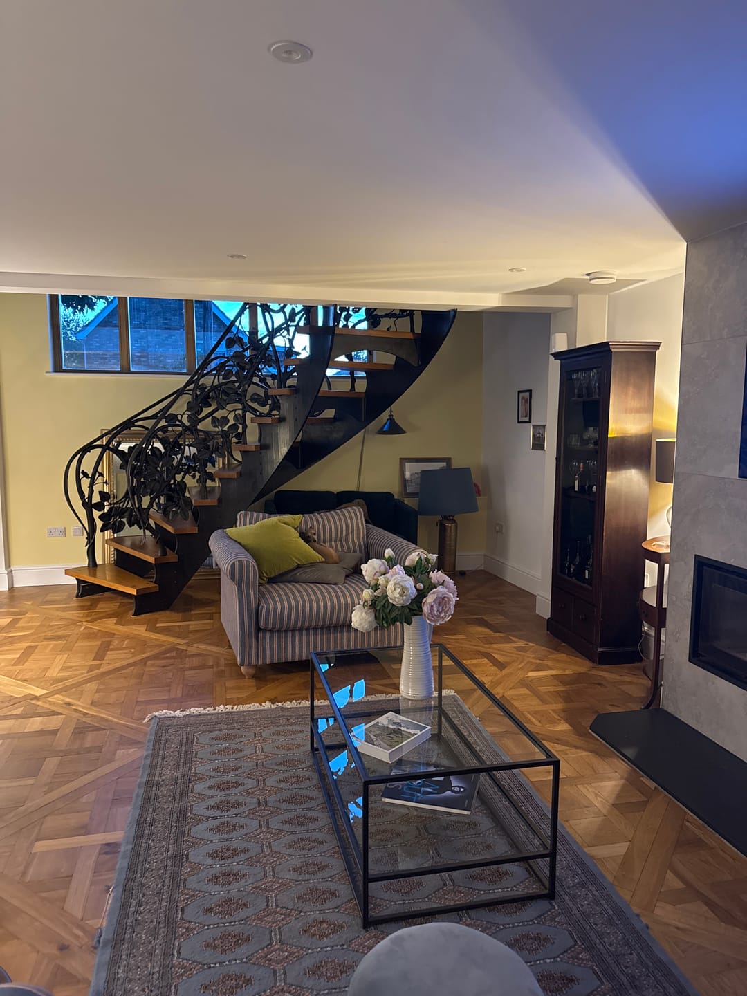Customer photo review of Aria Glass Metal Coffee Table - Dark Bronze