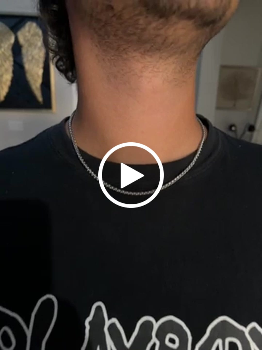 Customer video review of 3mm Wheat Chain