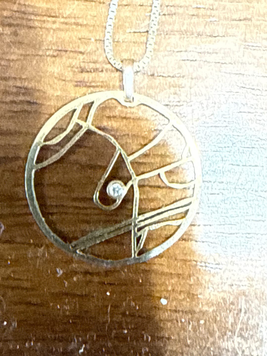 Customer photo review of Your Map Jewelry