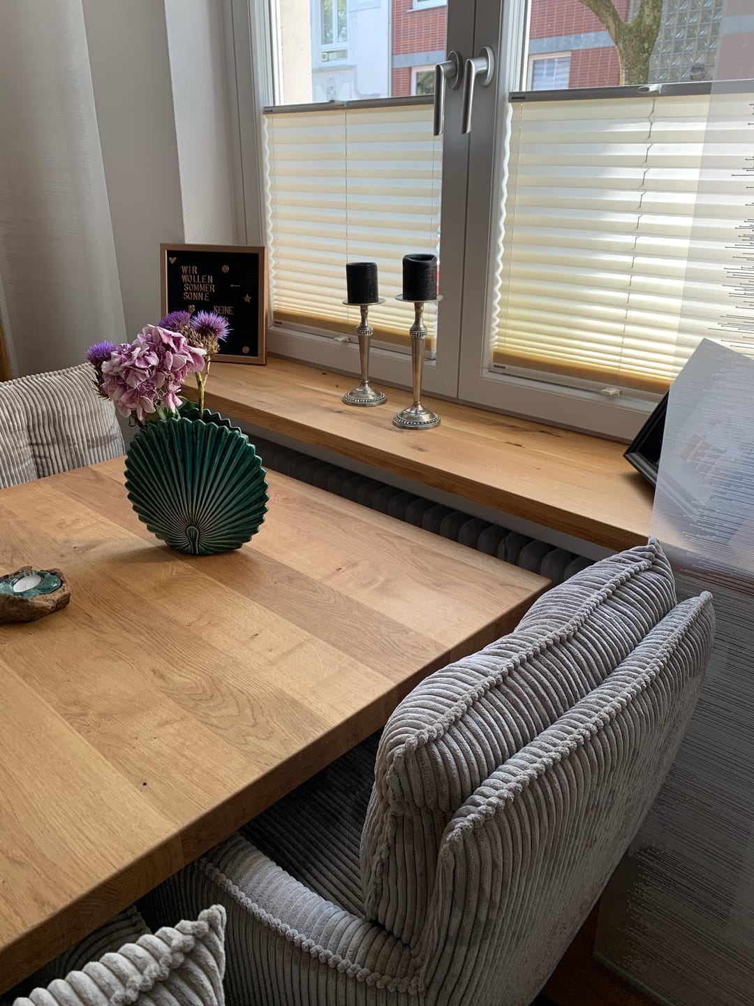Customer photo review of Aufsatzfensterbank Eiche