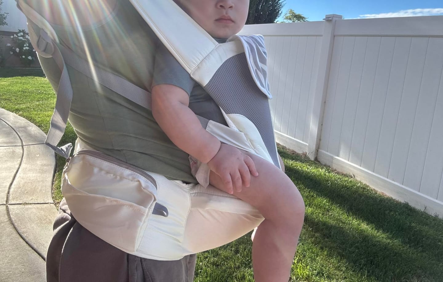 Customer photo review of Ashton ComfortCarry™ Baby Carrier