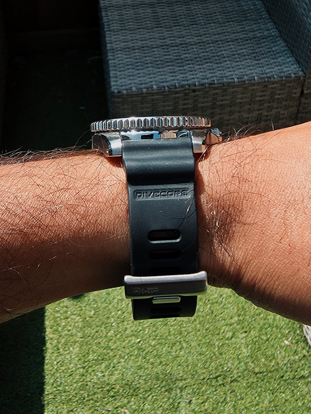 Customer photo review of Divecore - American FKM - HP Professional Diving Watch Strap - Black