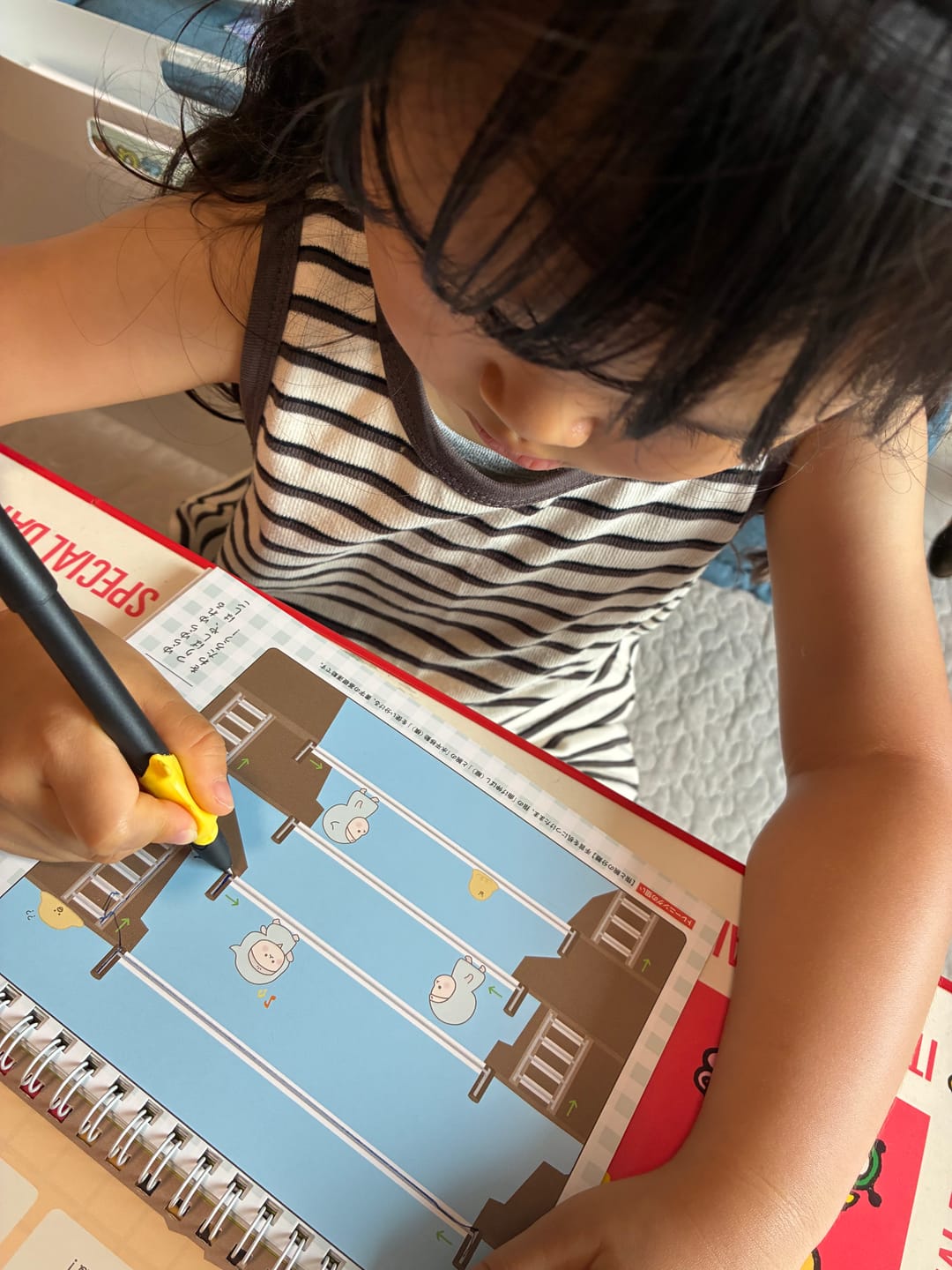 Customer photo review of まほうのドリル かくちから 書くための土台をつくる 数字・運筆ワーク
