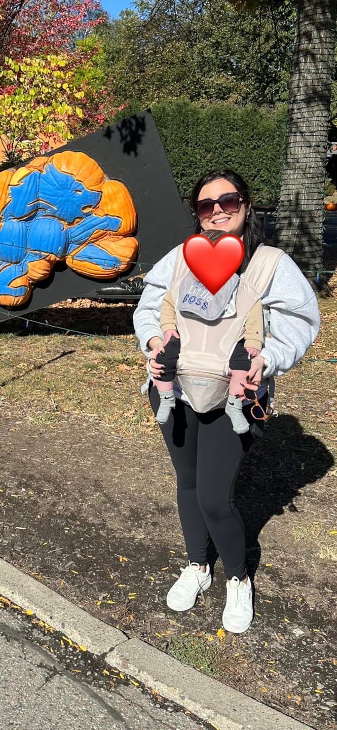Customer photo review of Ashton ComfortCarry™ Baby Carrier