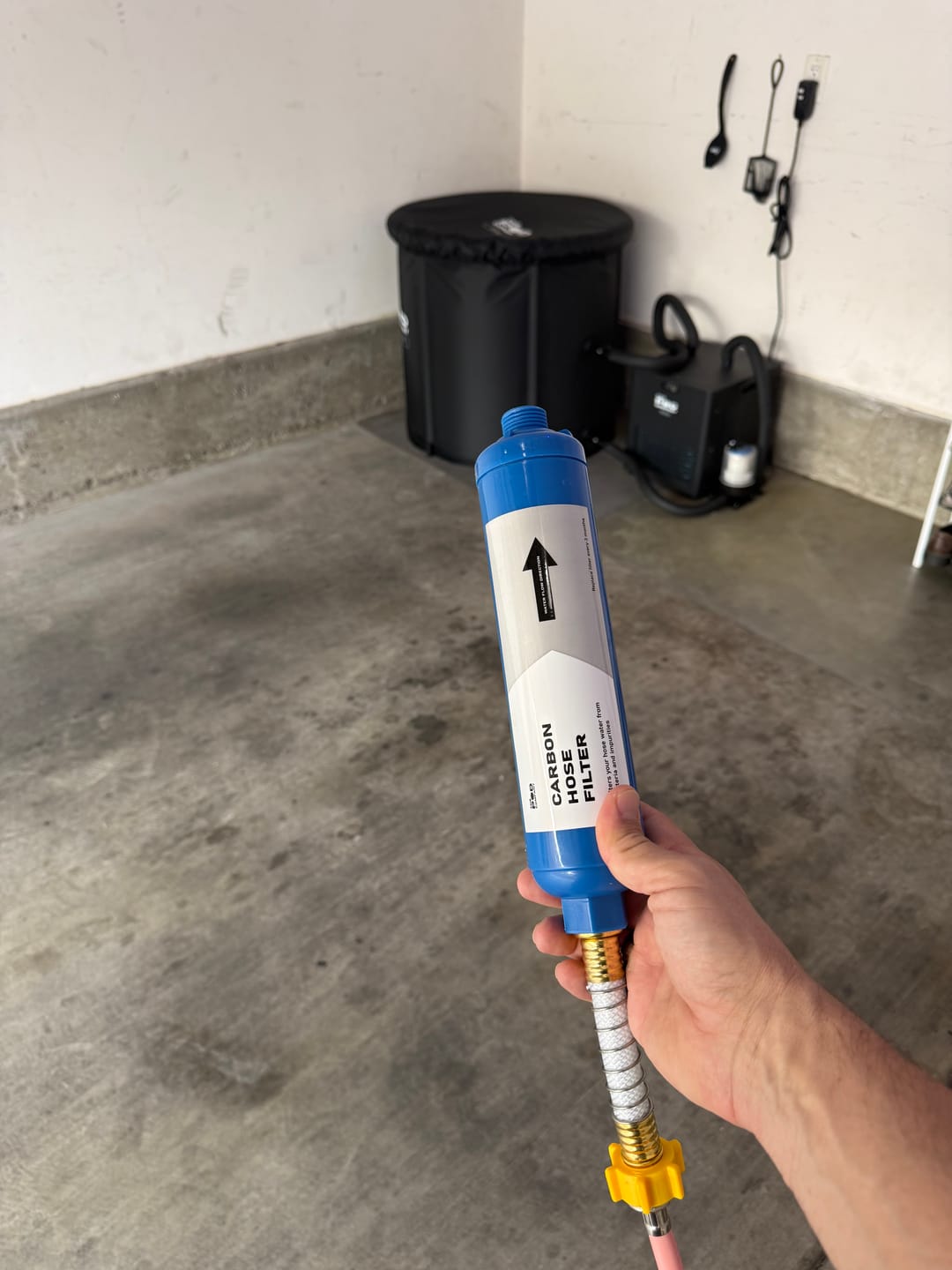 Customer photo review of Carbon Hose Filter