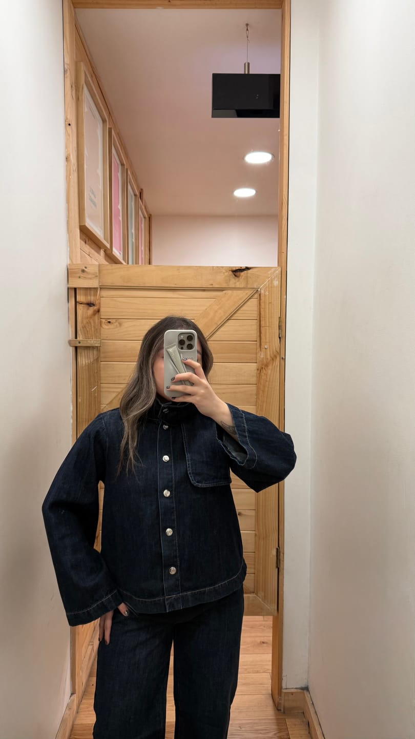 Customer photo review of Sobrecamisa Capa Denim Indigo