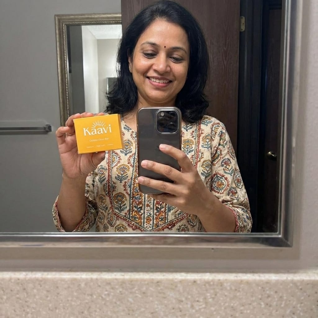 Customer photo review of Kaavi Golden Glow Bar