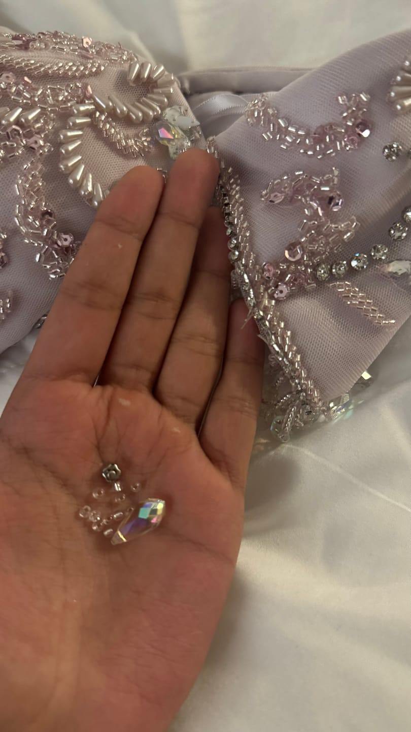 Customer photo review of The Celeste Gown
