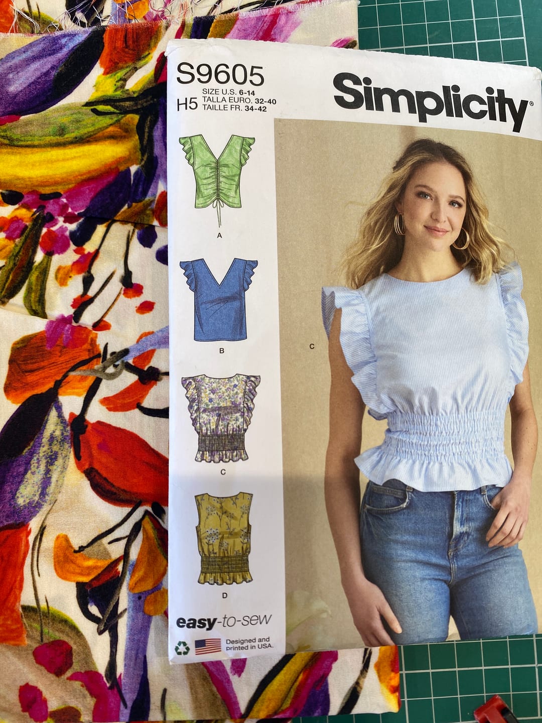 Customer photo review of Abstract Bloomscape Viscose Fabric