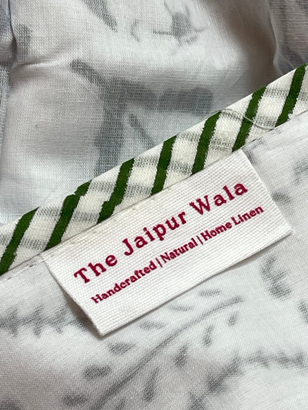 Customer photo review of Neelora Organic Muslin Blanket — Hand Block Printed