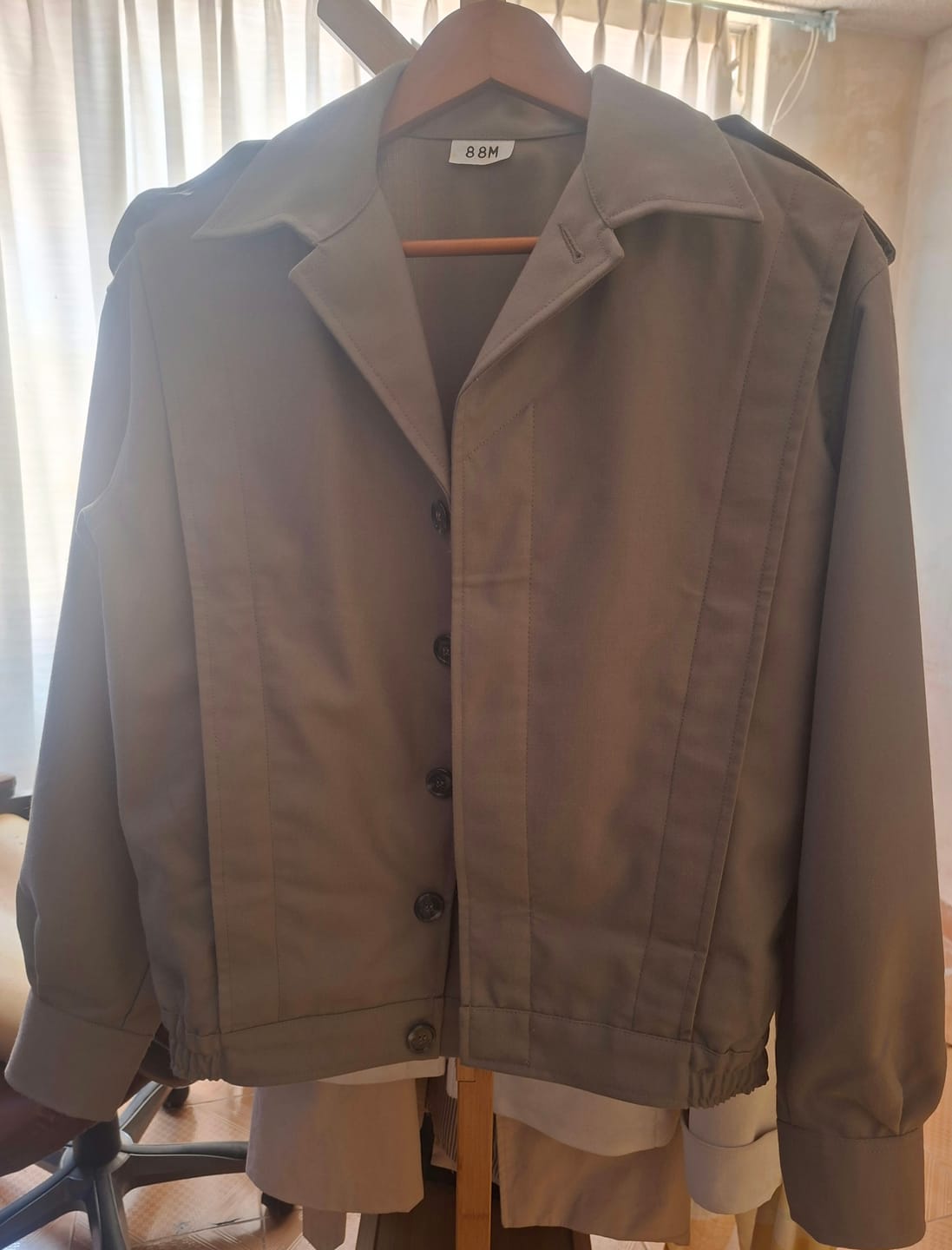 Customer photo review of Genuine French Military jacket blouse ike shirt gray vintage surplus blouson NEW