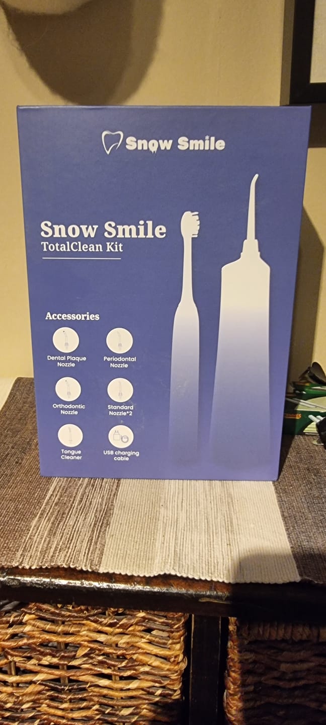 Customer photo review of Snow Smile® Sonic elektrisk tandborste och vattenflosser i kombination