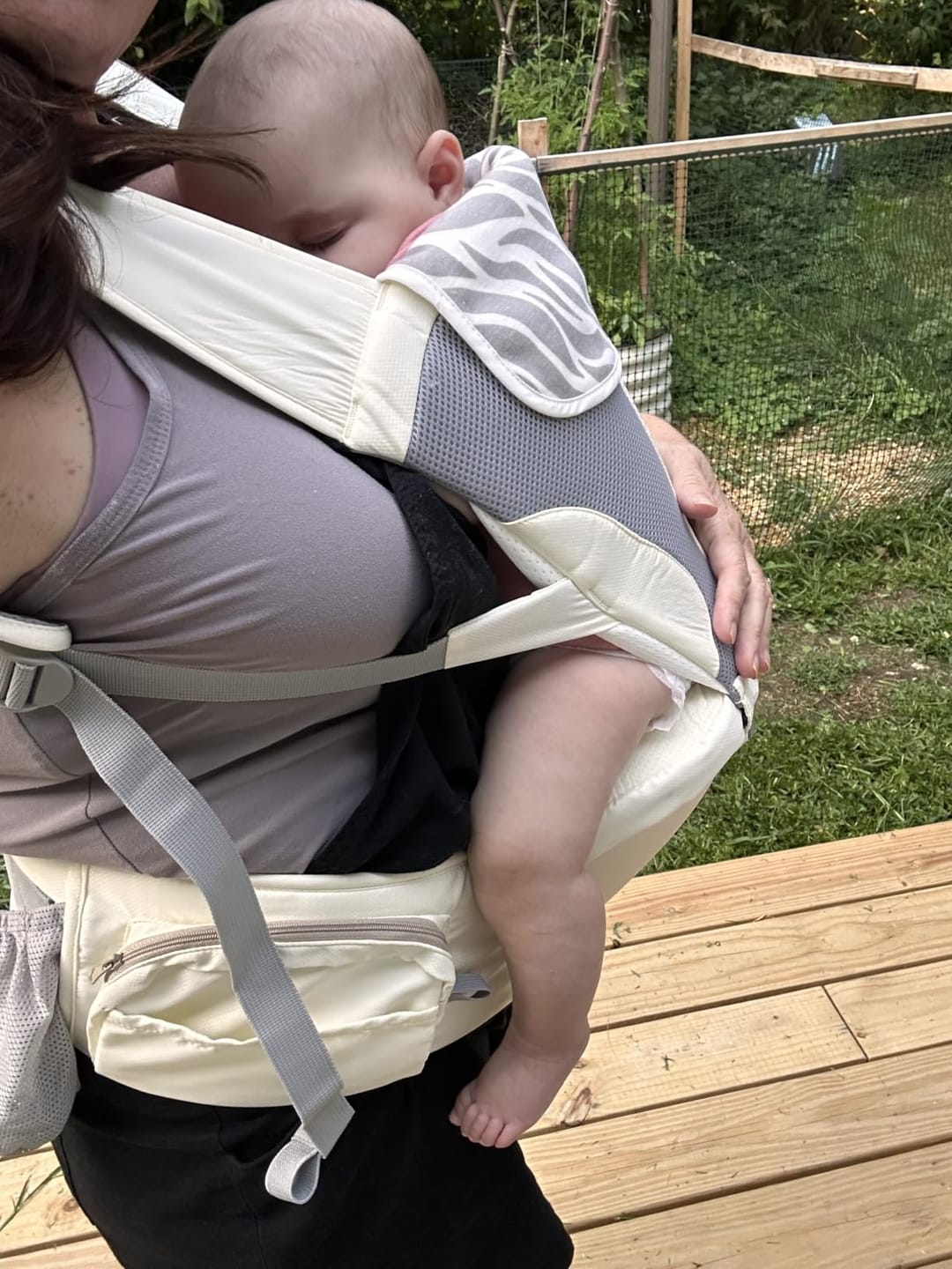 Customer photo review of Ashton ComfortCarry™ Baby Carrier