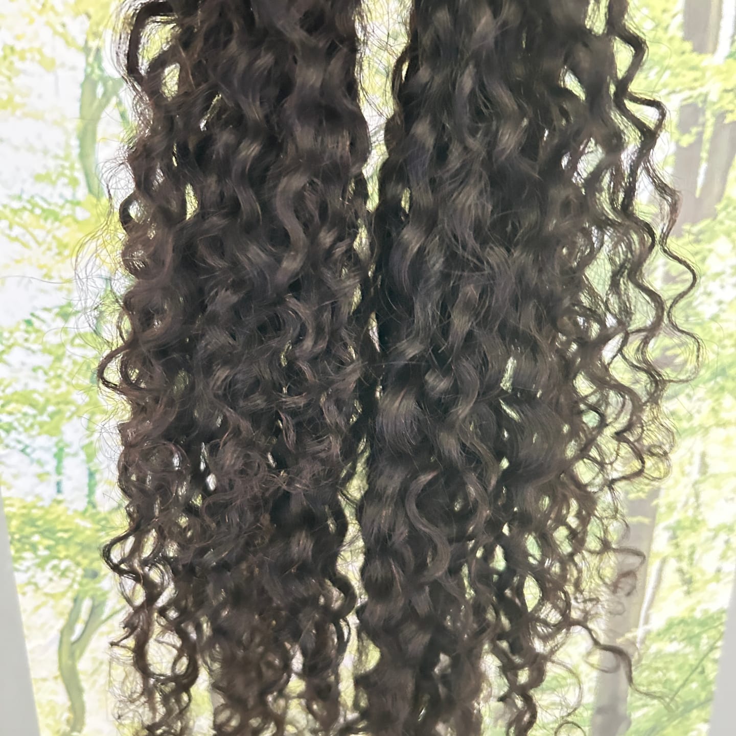 Customer photo review of Water Deep Wave Feather Crochet Hair