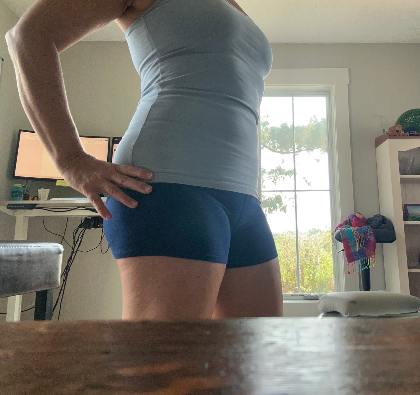 Customer photo review of PureFlex Organic Cotton High Waist Shorts