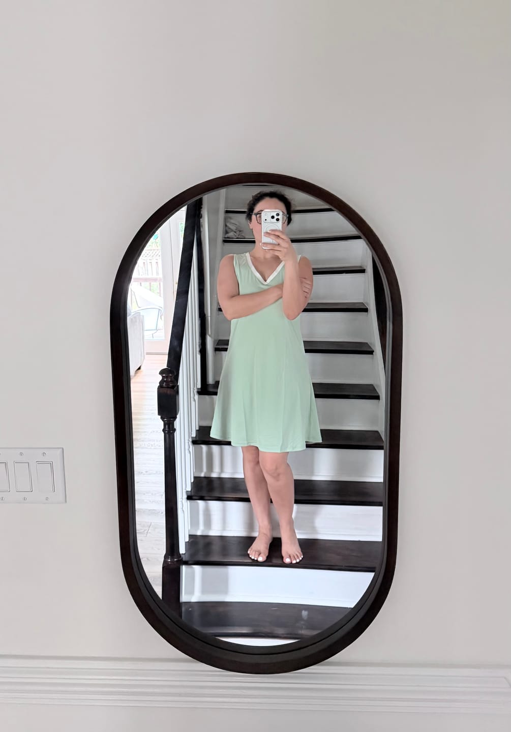 Customer photo review of Ladies V-neck Nightie